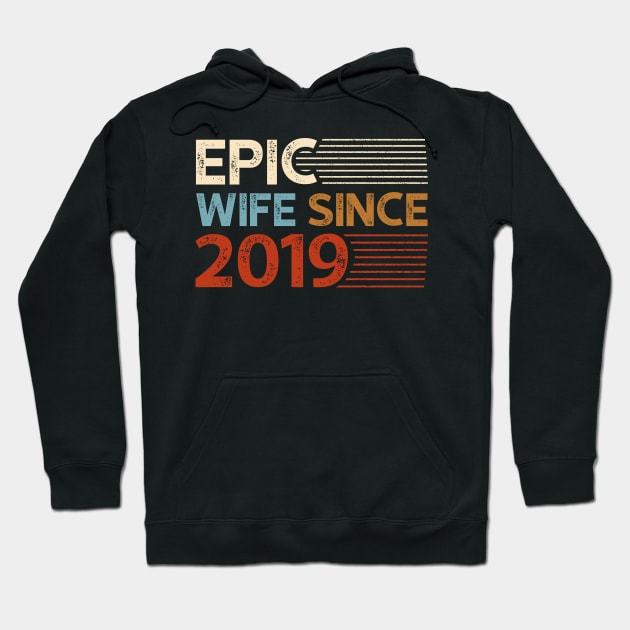 Epic Wife Since 2019 Hoodie by luisharun